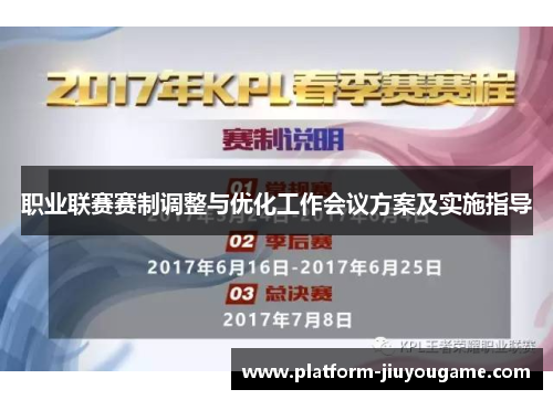 职业联赛赛制调整与优化工作会议方案及实施指导